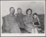 Woodville, California. FSA (Farm Security Administration) farm workers' community. Family of agricultural workers who live in a garden house