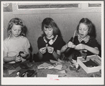 Woodville, California. FSA (Farm Security Administration) farm workers' community. Schoolchildren