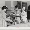 Eleven Mile Corner, Arizona. Cairns General Hospital. FSA (Farm Security Administration) farm workers' community. Preparing lunch. NYA (National Youth Administration) girls help in kitchen