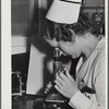 Eleven Mile Corner, Arizona. Cairns General Hospital. FSA (Farm Security Administration) farm workers' community. Laboratory technician