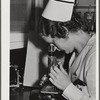 Eleven Mile Corner, Arizona. Cairns General Hospital. FSA (Farm Security Administration) farm workers' community. Laboratory technician