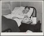 Lunchtime at the Cairns General Hospital at the FSA (Farm Security Administration) farm workers' community. Eleven Mile Corner, Arizona