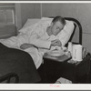 Lunchtime at the Cairns General Hospital at the FSA (Farm Security Administration) farm workers' community. Eleven Mile Corner, Arizona