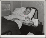 Lunchtime at the Cairns General Hospital at the FSA (Farm Security Administration) farm workers' community. Eleven Mile Corner, Arizona