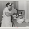 Lunchtime at the Cairns General Hospital at the FSA (Farm Security Administration) farm workers' community. Eleven Mile Corner, Arizona