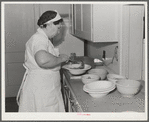 Lunchtime at the Cairns General Hospital at the FSA (Farm Security Administration) farm workers' community. Eleven Mile Corner, Arizona