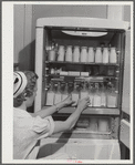 Formula for the babies in the nursery at the Cairns General Hospital at the FSA (Farm Security Administration) farm workers' community. Eleven Mile Corner, Arizona