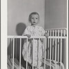 Little girl who is a patient at the Cairns General Hospital at the FSA (Farm Security Administration) farm workers' community at Eleven Mile Corner, Arizona