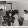 Eleven Mile Corner, Arizona. Cairns General Hospital, FSA (Farm Security Administration) farm workers' community. National Youth Administration girls helping in the hospital kitchen