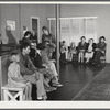 Waiting in the clinic of the Cairns General Hospital at the FSA (Farm Security Administration) farm workers' community. Eleven Mile Corner, Arizona