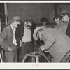 Pinal County, Arizona. Defense training project, U.S. Department of Education welding school. All these men and boys live on the farms and ranches nearby. Some men, who are agricultural workers living at the FSA (Farm Security Administration) farm workers' community at Eleven Mile Corner, attend this class