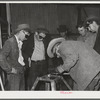 Pinal County, Arizona. Defense training project, U.S. Department of Education welding school. All these men and boys live on the farms and ranches nearby. Some men, who are agricultural workers living at the FSA (Farm Security Administration) farm workers' community at Eleven Mile Corner, attend this class