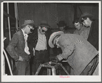 Pinal County, Arizona. Defense training project, U.S. Department of Education welding school. All these men and boys live on the farms and ranches nearby. Some men, who are agricultural workers living at the FSA (Farm Security Administration) farm workers' community at Eleven Mile Corner, attend this class