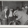 Pinal County, Arizona. Defense training project, U.S. Department of Education welding school. All these men and boys live on the farms and ranches nearby. Some men, who are agricultural workers living at the FSA (Farm Security Administration) farm workers' community at Eleven Mile Corner, attend this class