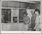 Pinal County, Arizona. Defense training project, U.S. Department of Education. Checking in the tools at the welding school
