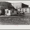 Hamburger stand and back of buildings on main street, Eufaula, Oklahoma