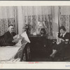 Butte, Montana. John Herlihy, shift boss at the Mountain Con Mine, at home with his wife