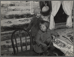 Two of the Bodray children in their home near Tipler, Wisconsin