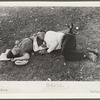 Tired picnickers, Fourth of July, Vale, Oregon