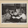 FSA (Farm Security Administration) supervisor explaining plans to clients. Sheridan County, Kansas