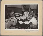 FSA (Farm Security Administration) supervisor explaining plans to clients. Sheridan County, Kansas