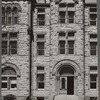 Detail of courthouse at Cuero, Texas