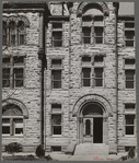 Detail of courthouse at Cuero, Texas