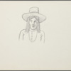 Untitled [Half-length figure with hat]
