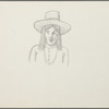 Untitled [Half-length figure with hat]