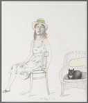 Sigrid with hat and cat