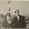 Yeichi Nimura and Lisan Kay in Budapest by the Danube River
