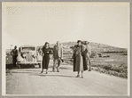 Virginia Lee, Greenberg the chauffeur, and Lisan Kay in Palestine