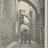 Virginia Lee and Yeichi Nimura (center) sightseeing with a tour guide on their second day in Bethlehem