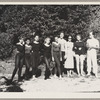 The cast of Tropic Etude at Jacob's Pillow (left to right): Leslie James, Toriana Santiago, Nora Schaerer, Judy Fischer, Veronika Mlakar, Dean Crane, Lisan Kay, Cynthia Gutierrez, and Jose Gutierrez