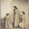 Marta Terrazi (Martha Manners), Elizabeth Hathaway (Lisan Kay), and Raya Keen in Yeichi Nimura's cosmic poem Life Perpetual, at the Lincoln Square studio at Broadway and 65th Streets