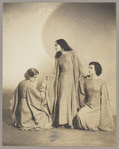 Marta Terrazi (Martha Manners), Elizabeth Hathaway (Lisan Kay), and Raya Keen in Yeichi Nimura's cosmic poem Life Perpetual, at the Lincoln Square studio at Broadway and 65th Streets