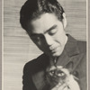 Yeichi Nimura with his cat Mme. Ting at Studio 61 Carnegie Hall