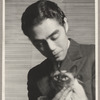 Yeichi Nimura with his cat Mme. Ting at Studio 61 Carnegie Hall