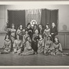 Lisan Kay and Litia Namoura (back row, center) and Ruth St. Denis (seated, center) pose with dancers from St. Denis's David ballet at the Ballet Arts Center for Dance in New York City