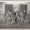 Lisan Kay and Litia Namoura (back row, center) and Ruth St. Denis (seated, center) pose with dancers from St. Denis's David ballet at the Ballet Arts Center for Dance in New York City