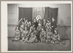 Lisan Kay and Litia Namoura (back row, center) and Ruth St. Denis (seated, center) pose with dancers from St. Denis's David ballet at the Ballet Arts Center for Dance in New York City