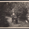 Alexander the Conjuror (Alexander Heimbürger) with Harry Houdini, probably in Heimbürger's garden