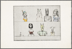 Untitled [Seven large figures; two small]
