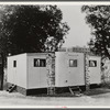 Palace mobile home, a Farm Security Administration expansible trailer for emergency defense housing, demonstrated in a tourist camp. Washington, D.C.
