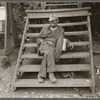 Coal miner waiting for lift home. Capels, West Virginia