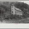 Church also used for union hall in coal mining town, Capels, West Virginia