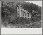 Church also used for union hall in coal mining town, Capels, West Virginia