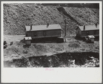 Coal miners' homes by slate and slag heap, Caples, West Virginia