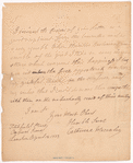 Letter from Catharine Macaulay