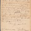 Letter from Thomas Mifflin